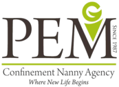 PEM Confinement Nanny Agency Logo