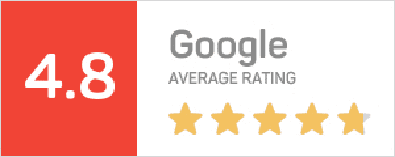 4.8 Google Average Rating