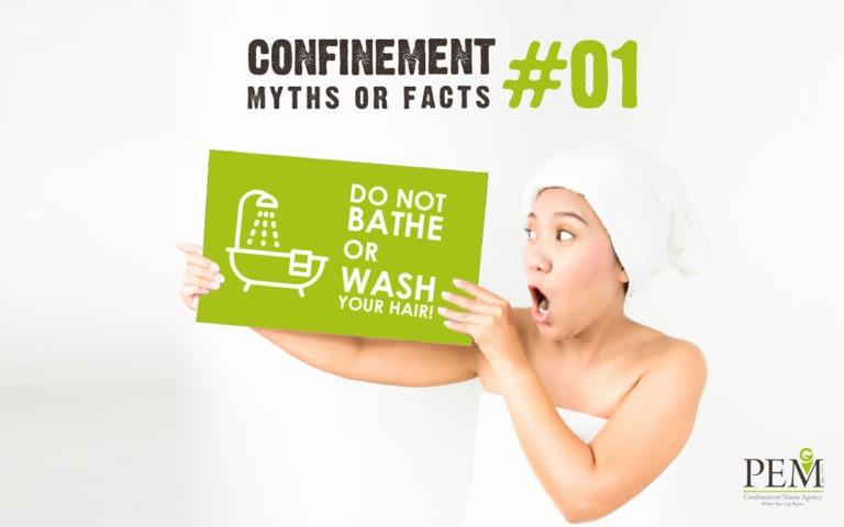 bath and wash hair during postpartum confinement period