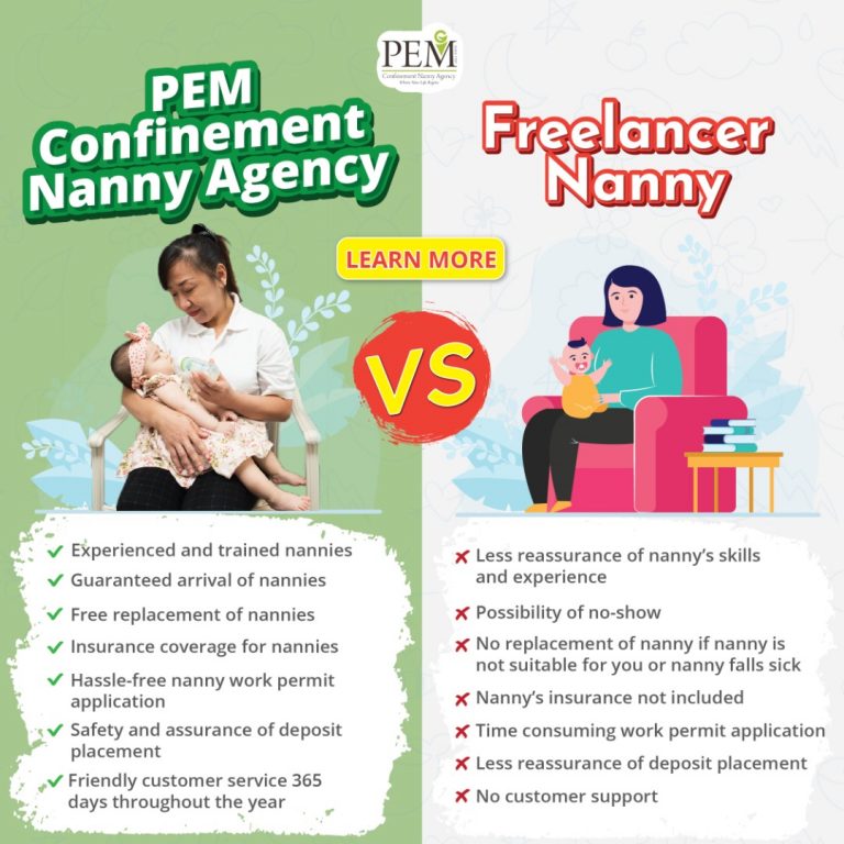 Hiring Freelance Confinement Nanny Vs Agency-based Confinement Nanny in Singapore