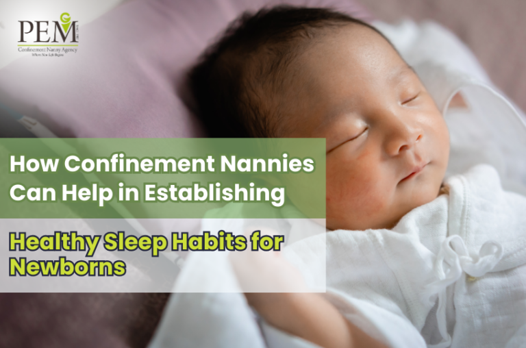 How Confinement Nannies Can Help in Establishing Healthy Sleep Habits